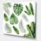 Designart - Tropical Leaf Of Monstera V - Farmhouse Canvas Wall Art Print